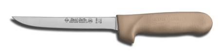 S136NT-PCP Sani-Safe Boning Knife 6" narrow boning knife, tan handle EACH