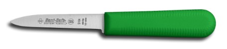 S104G-PCP Sani-Safe Parer Paring Knife 3 1/4" parer, green handle EACH