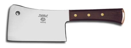49542 Russell International Meat Cleavers 6" stainless steel cleaver EACH