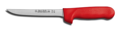 S136NR-PCP Sani-Safe Boning Knife 6" narrow boning knife, red handle EACH