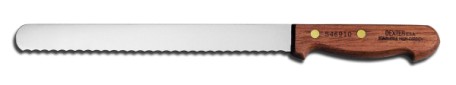 S46910PCP Dexter-Russell Slicer Slicing Knife 10" scalloped slicer EACH