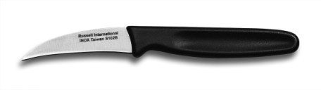 S102B Russell International Tourne Knife 2 1/2" tourné knife, black handle EACH
