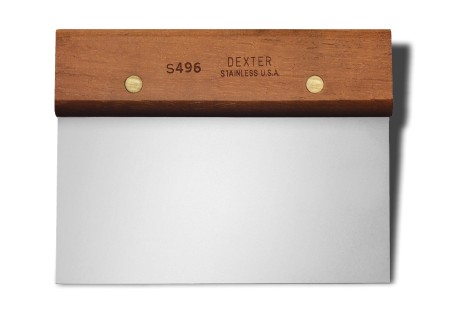 S496 Dexter-Russell Scrapers Servers 6" x 3" dough cutter/scraper EACH