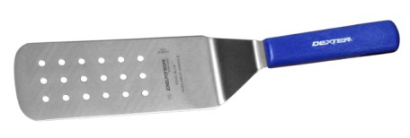 PS286-8H-PCP 8" x 3" perforated turner, high-heat Dexter Russell Professional Cutlery 19703H