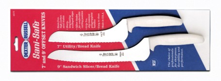 S163-7SC/9SC Sani-Safe Cutlery Knife Sets 2 piece offset knife set EACH