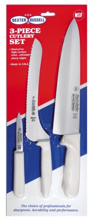 SS3 Sani-Safe Cutlery Knife Sets 3 pc. cutlery set EACH
