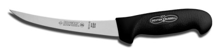 SG131-6B-PCP Sofgrip Boning Knife 6" narrow curved boning knife, black hdl. EACH