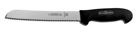 SG162-8SCB-PCP Sofgrip Bread Knife 8" scalloped bread knife, black handle EACH