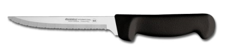 P94847B Russell International Utility Knife 6" scalloped utility knife, black hdl. EACH