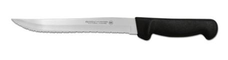 P94848B Russell International Utility Knife 8" scalloped utility knife, black hdl. EACH
